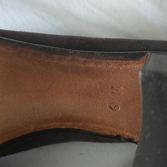 NWOT Gravati Brown Suede Penny Loafers Shoes Womens 6M Slip On - Picture 6 of 8